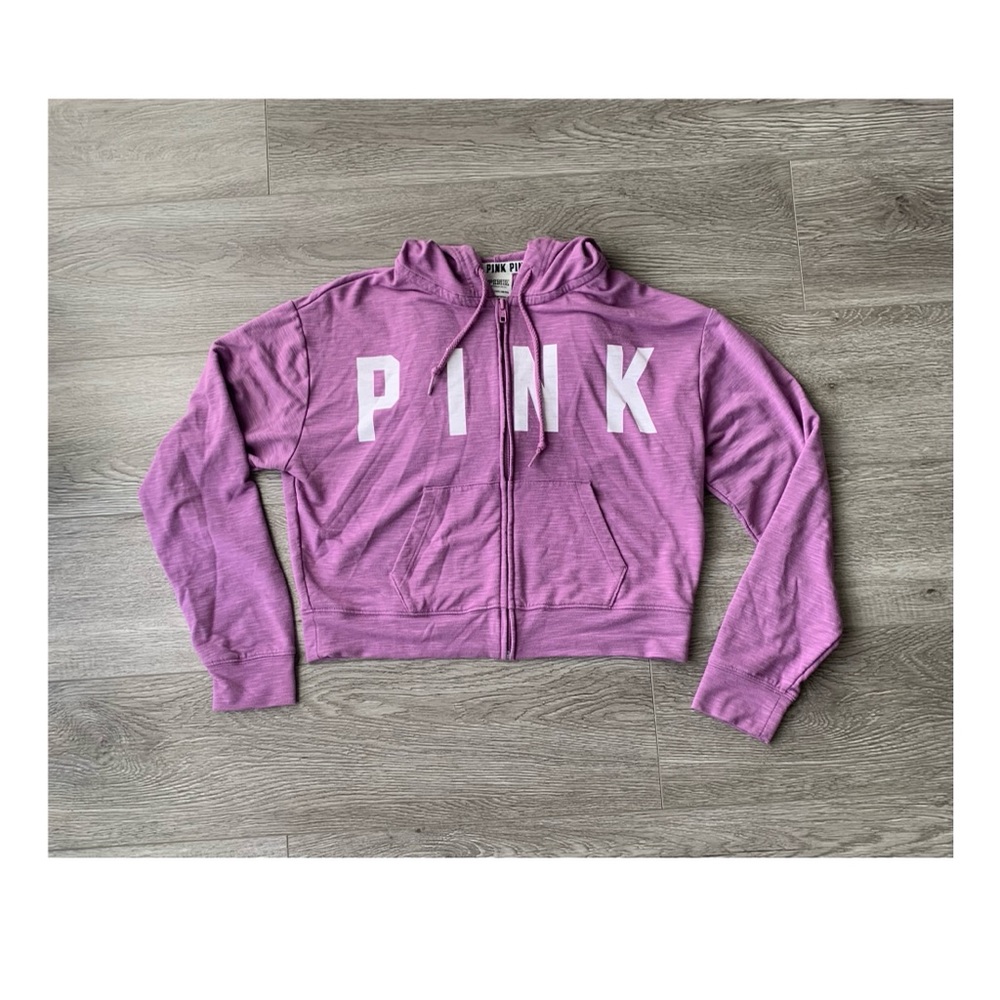 ❌SOLD ❌PINK Purple Logo Hoodie 💜